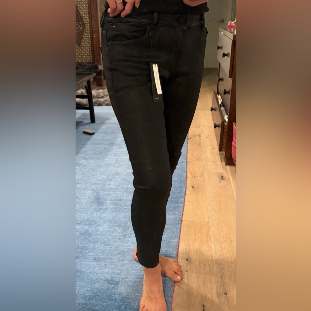 DL1961 black coated jeans